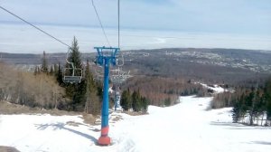 Гора Соболиная. Спуск вниз по канатной дороге.