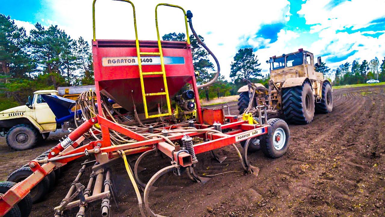 Кировец К-701 и Урал 5557. Трудная посевная 2023 года! смотреть онлайн