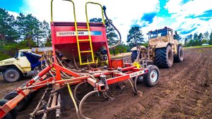 Кировец К-701 и Урал 5557. Трудная посевная 2023 года!