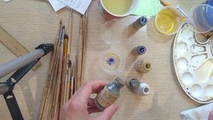 Как работать с натуральными пигментами? Секрет синих и зеленных оттенков.