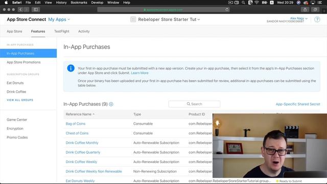 Debugging In-app Purchases in Xcode 10, Swift 4.2, iOS 12