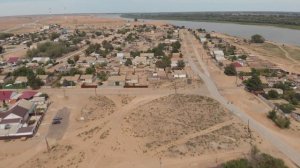 СЕЛО ЛЕНИНО С ВЫСОТЫ ПТИЧЬЕГО ПОЛЕТА/ Астраханская область, Енотаевский район с дрона