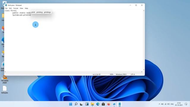 Java software set up and add environment variable and run a code successfully. смотреть онлайн