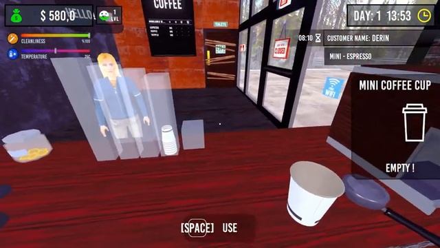 Симулятор своей Кофейни. Варим лучший Эспрессо - Barista Simulator #1 (Первый Взгляд)