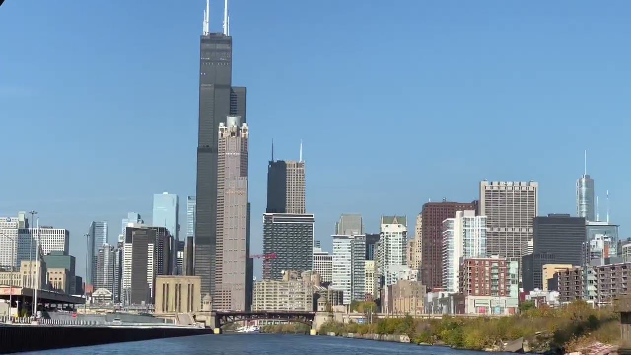 Америка .Chicago речной трамвайчик /4❤️