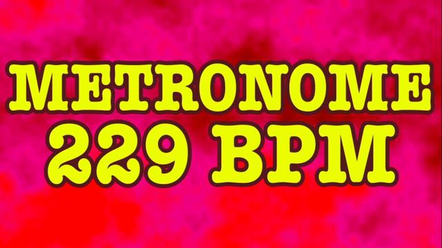 229 BPM Metronome - Psychedelic Metronome - 10 Minutes - 229BPM Click Track - Metrónomo 229 BPM смотреть онлайн