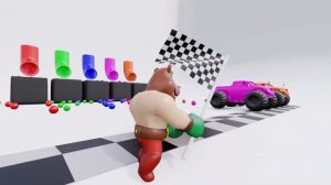 Учим формы с медведем Кулакасом 🐻 Детский мультик #монстртрак #фигуры #развивающеевидео