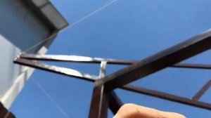 4-х скатный навес №29 из металлочерепицы своими руками
