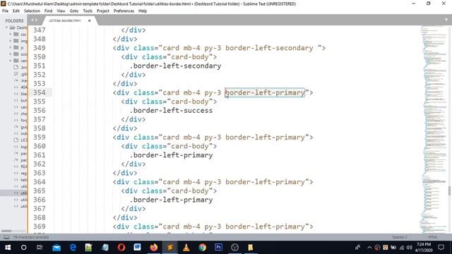 Bootstrap 4 tutorial for beginners #bangla 2020 Border Utilities Page Design смотреть онлайн