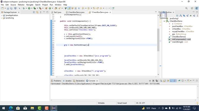 How to make a CheckBox in java swing (part 2).Taiyeba islam shimu смотреть онлайн