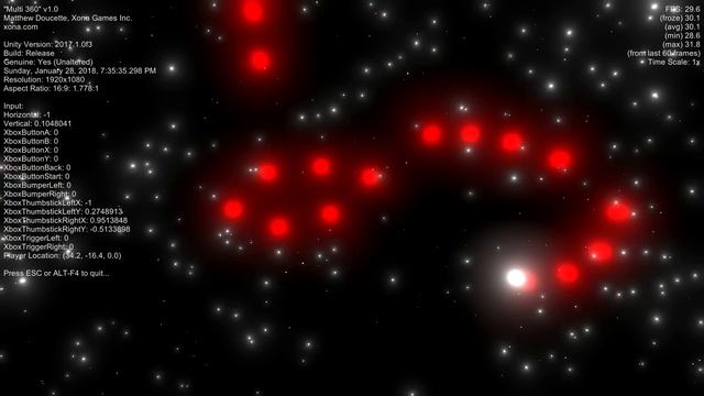 Unity - Multi 360 - Global Game Jam 2018 Demo (30 FPS DUE TO 30Hz Ultrawide Display) смотреть онлайн