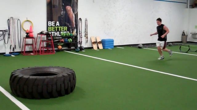 Fitlife 200 lb. Tire Flip variation
