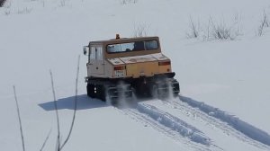 OHARA-SM20 (ISUZU) СЕМЕЙНЫЙ СНЕГОХОД.  Первый весенний выезд. Река Чульман. Якутия.