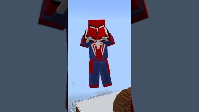 Способности Человека Паука в моде JEY'S SPIDER MAN REMASTERED | MINECRAFT BEDROCK #shorts