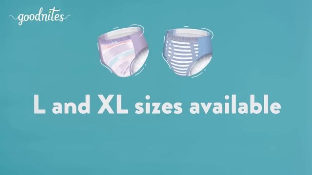 L and XL Sizes | Goodnites® смотреть онлайн