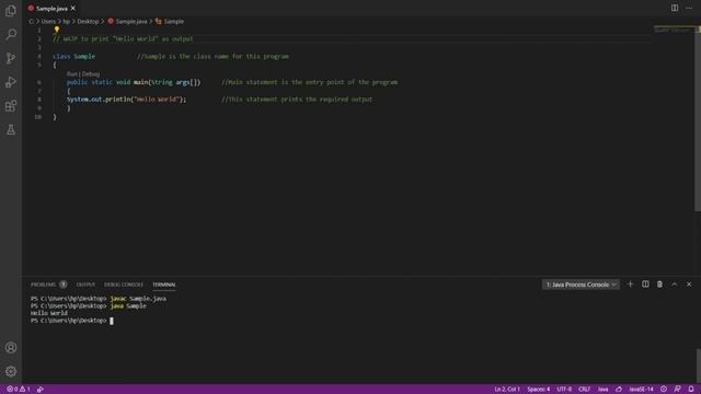 WAJP to print Hello World смотреть онлайн