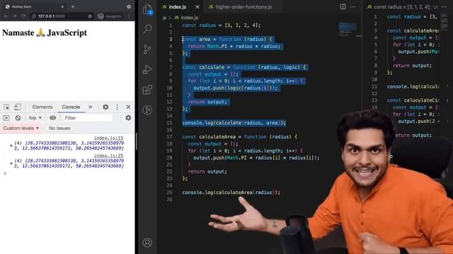 Higher-Order Functions ft. Functional Programming | Namaste JavaScript Ep. 18