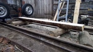 самодельная ленточная пилорама часть 5 запуск