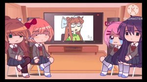 The Dokis React to Their Zoom Call! | Gacha Club | DDLC | Avery♡