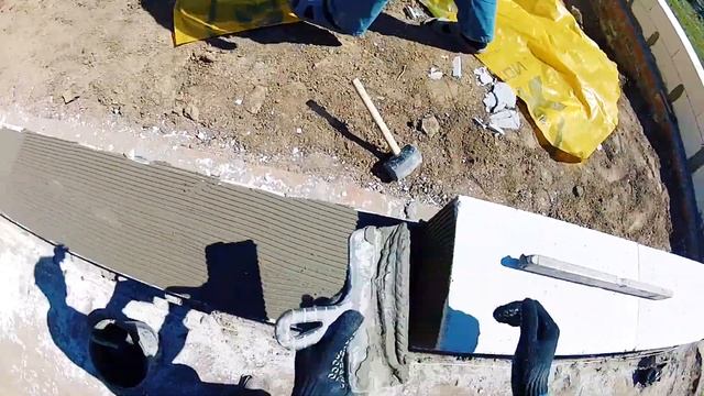 Строим дом своими руками,часть 1,Кладка газоблока,ложим газоблок своими руками,стройка смотреть онлайн