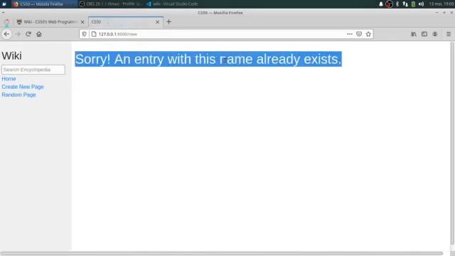 CS50’s Web Programming with Python and JavaScript - Project 1 - Wiki смотреть онлайн