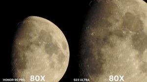 Honor 90 Pro Vs Samsung Galaxy S23 Ultra Space Moon Zoom Test Comparison