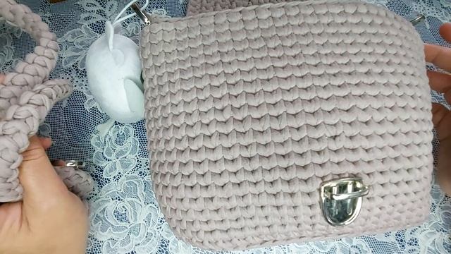 Обзор сумки из трикотажной пряжи после стирки смотреть онлайн