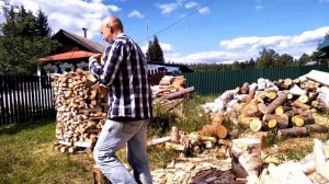 Круглая поленница "ротонда" Как сложить