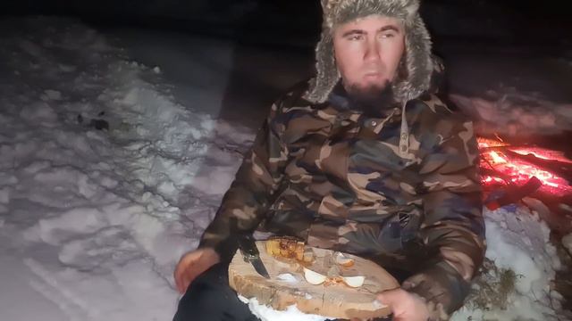 Am DORMIT în CORT pe GHEAȚĂ 🎣🏕❄ - O partidă de pescuit la COPCĂ pe un LAC în PĂDURE смотреть онлайн