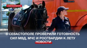 Готовность сил МВД, МЧС и Росгвардии к лету продемонстрировали в Севастополе