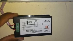 PZEM-061 Watt/current/voltage/energy meter installation