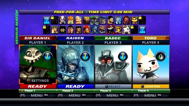 PlayStation All-Stars Battle Royale PS3 4-Player Co-Op Gameplay смотреть онлайн