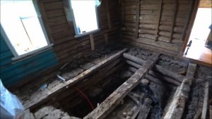 Демонтаж полов в доме, состояние.... ремонт в доме ,замена половых досок. влоги из деревни.