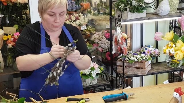 Пасхальный букет своими руками. Пасха украшения на стол