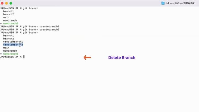 GIT Branch --delete | Delete local working branch | Learn git in Just a Min. #16 смотреть онлайн