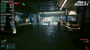 Cyberpunk 2077 - RX 570 - AMD FSR 3 Frame Generation Mod