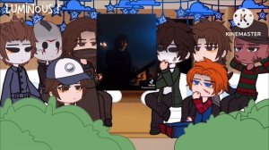 Slashers react to new slasher F!Y/n as Wednesday || P.2 Angst/Fight