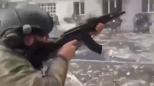 Кадыровские воины инстраграмов и фронтов тик-тока отважно сражаются с пустым зданием #дон #кадыров
