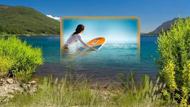 Оригинальное слайд шоу Фото появляется из воды смотреть онлайн