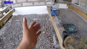 ПОЛ на террасе. Утепление фундамента. Пристройка подешману