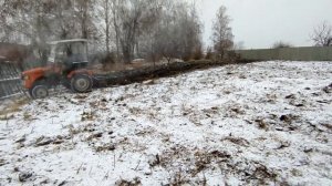 Вспашка огорода по первому заморозку