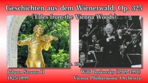 J. Strauss II: Tales from the Vienna Woods, Boskovsky & VPO (1963) J. シュトラウス2世 ウィーンの森の物語 ボスコフスキー