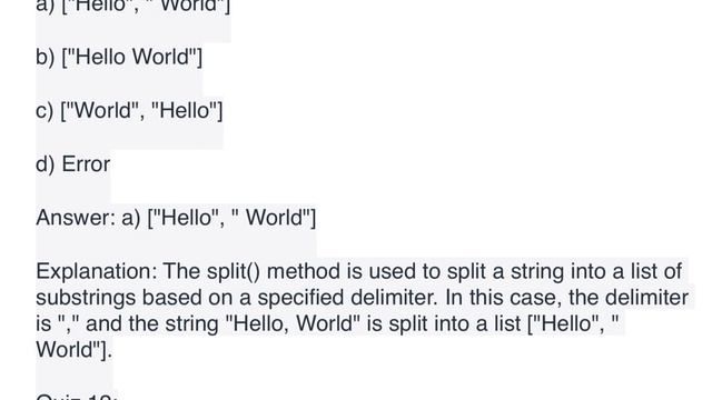 Python Strings: Concatenation, Slicing, Formatting with Quizzes & Explanations