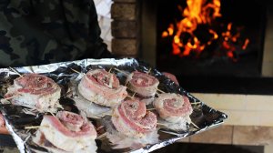 Рулеты из свиной грудинки в помпейской печи(делюсь рецепт).