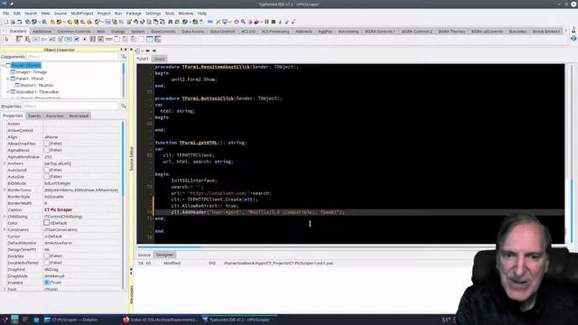 How to Make a web scraper Pascal Lazarus Tutorial Pt3 - HTTPClient Requests GET HTML