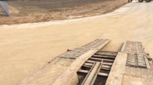 Работа на тралле,перевозка катка Вольво