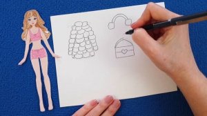 Бумажные Куклы/ Одеваем бумажных кукол.Рисуем одежду для бумажных кукол.