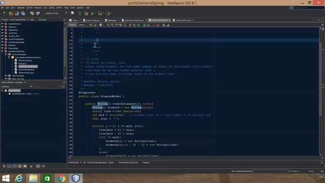 Java Spring Annotation MVC DI Non Web Diamond Program Java Training 2016 смотреть онлайн