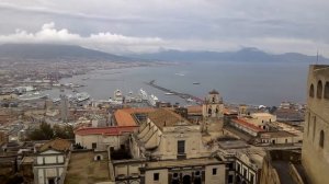 Castel Sant'Elmo Napoli panorama  Вид на Неаполь со стен замка Сант-Эльмо