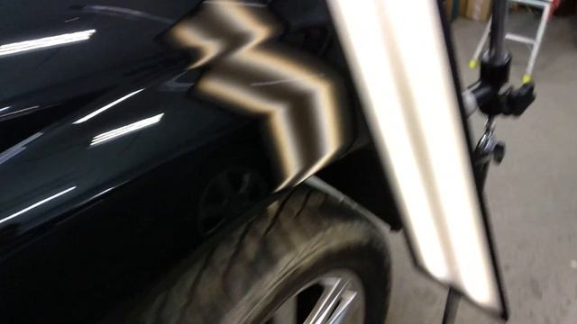 Ремонт переднего крыла без покраски Toyota Land Cruiser 100 2006 20191025 025921 071546 смотреть онлайн